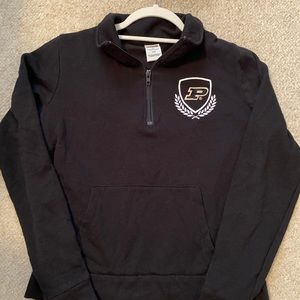 VS PINK Purdue half zip sweatshirt
